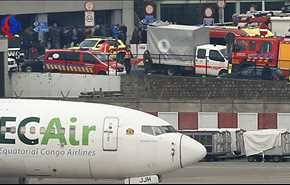 آتش سوزی در فرودگاه بین المللی بروکسل
