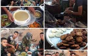 سفره افطار مدافعان مردمی «کفریا- فوعه»+تصاویر بیشتر