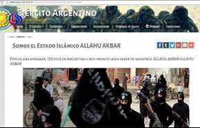 تصاویر داعش روی سایت اینترنتی ارتش آرژانتین!