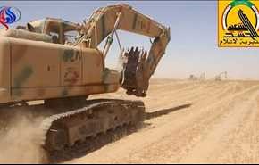 بسیج عراق خندق 90 کیلومتری در مرز سوریه احداث می کند