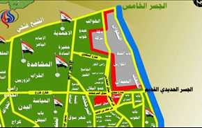 جدیدترین نقشه از مناطق آزاد شده در موصل قدیم