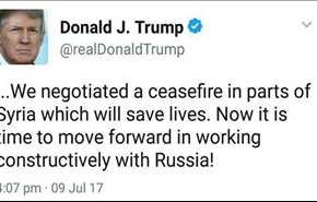 ترامب: آن الأوان للمضي قدما في التعاون البناء مع روسيا في سوريا