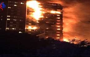 شاهد بالفيديو...حريق ضخم ببرج سكني في هونولولو الأمريكية وسقوط قتلى