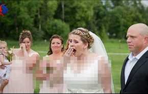 بالصور: ضيف مجهول أبكى العروس يوم زفافها..من هو؟