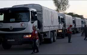 وصول 5 شاحنات مساعدات طبية اممية الى الغوطة الشرقية