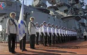 عرض عسكري للسفن الروسية في ميناء طرطوس السورية