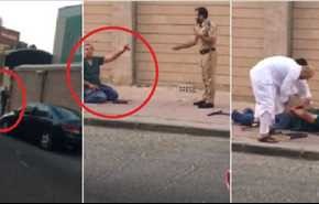 فيديو .. لحظة ضبط مصري في حالة هيستيريا عقب قتله زوجته بالكويت