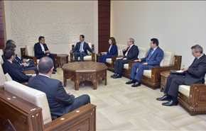 الرئيس السوري یستقبل مساعد وزير الخارجية الايراني في دمشق