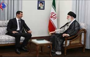 الرئيس السوري يوجه رسالة إلى قائد الثورة الإسلامية + صورة