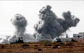 غارات جوية عنيفة على مواقع داعش جنوب شرق دير الزور