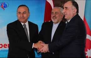 وزراء خارجية ايران وتركيا واذربيجان يلتقون في باكو