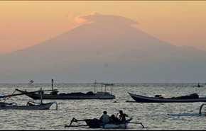 تزايد نشاط بركان آغونغ في جزيرة بالي