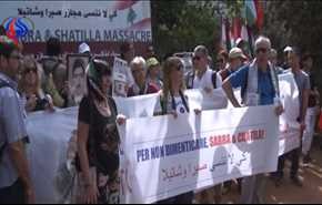 بالفيديو.. منظمات حقوقية أجنبية تشارك في إحياء ذكرى مجزرة صبرا وشاتيلا