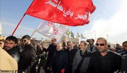 بالصور: النائب الاول للرئيس الايراني يشارك في مسيرات الاربعين بكربلاء