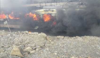 تصادم بين قطارين في محافظة سمنان – ايران