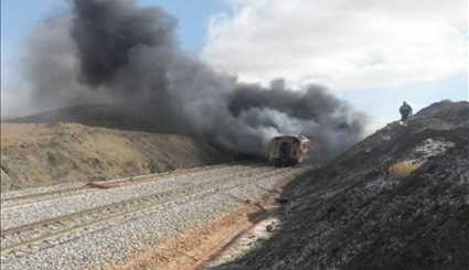 تصادم بين قطارين في محافظة سمنان – ايران