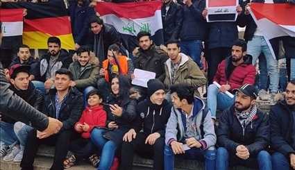 بالصور ..اعتصام اللاجئين العراقيين في المانيا لمنحهم الإقامة