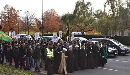 بالصور ..إحياء أربعينية الإمام الحسين (ع) لليوم الثاني في لندن