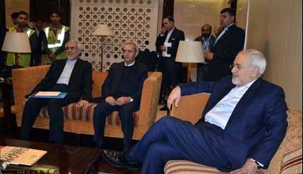 وصول وزير الخارجية الايراني محمد جواد ظريف الى نيودلهي