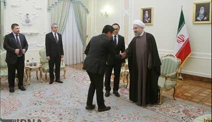 رئيس المجلس الاستشاري الاندونيسي ذولفيكي حسن يلتقي رئيس الجمهورية الاسلامية حسن روحاني