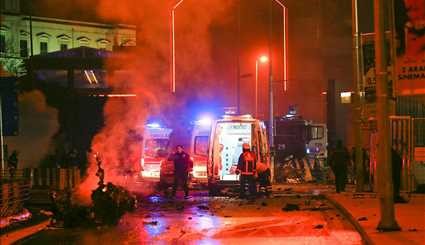 بالصور..انفجار في اسطنبول