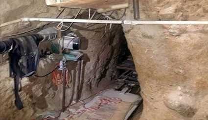 تونل زیر زمینی قاچاقچیان در مرز آمریکا و مکزیک +عکس