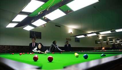 مباريات البلياردو للنساء في ايران