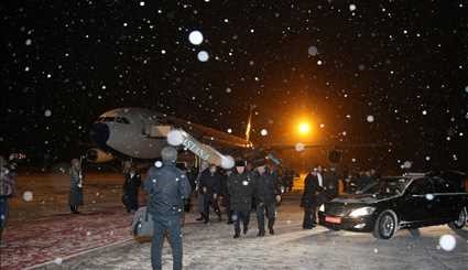 الرئيس الإيراني الدخول إلى عاصمة كازاخستان