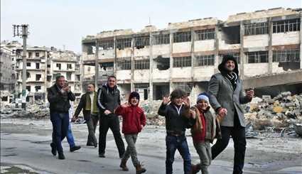 عودة تدريجية لأهالي حلب إلى بيوتهم بعد تحريرها