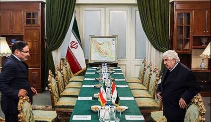 على شمخاني يلتقي وزير الخارجية السوري في طهران