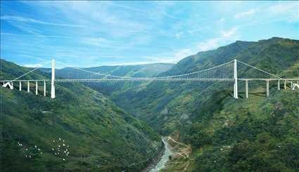 ویدیو:افتتاح بلندترین پل دنیا با ارتفاع ۵۷۰ متر