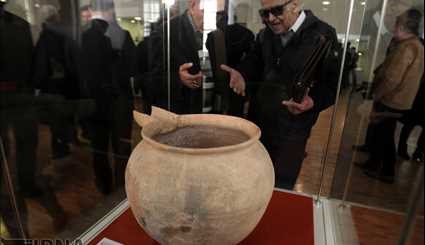 نمایش اشیای تاریخی استردادی از ایتالیا در موزه ملی ایران | تصاویر