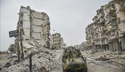 پاکسازی حلب توسط نیروهای روسی +عکس