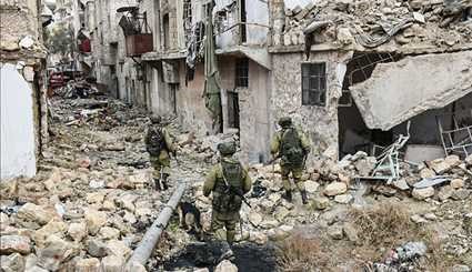 پاکسازی حلب توسط نیروهای روسی +عکس
