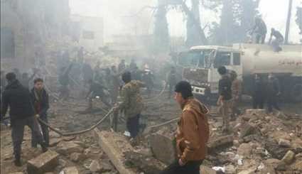 انفجار في منطقة اعزاز السورية