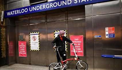 اعتصاب کارکنان متروی لندن | تصاویر