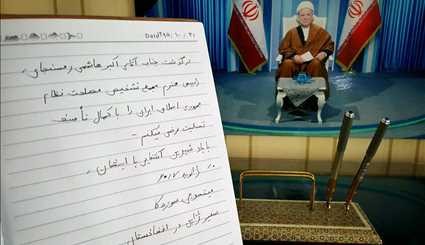 توقيع دفتر مذكرات آية الله هاشمي في السفارة الايرانية في افغانستان