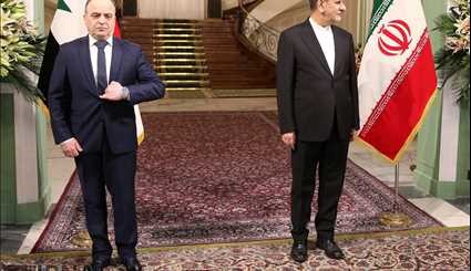 استقبال رسمی معاون اول رئیس جمهور از نخست وزیر سوریه | تصاویر