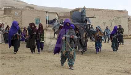 النساء الافغانيات يحملن السلاح في ولاية جوزجان