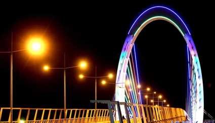 بالصور..افتتاح الجسر المعلق في محافظة ميسان العراقية