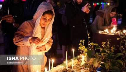 بالصور: اضاءة الشموع حدادا على ارواح ضحايا حادث مبنى بلاسكو
