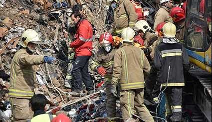 عمليات الانقاذ ورفع الأنقاض في اليوم الرابع لحادث انهيار مبنى بلاسكو