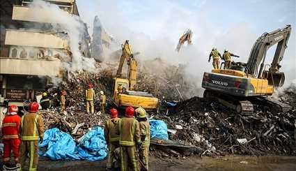 عمليات الانقاذ ورفع الأنقاض في اليوم الرابع لحادث انهيار مبنى بلاسكو 2