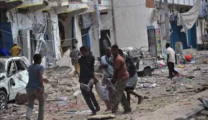 حمله به هتلی در سومالی با 13 کشته/ تصاویر
