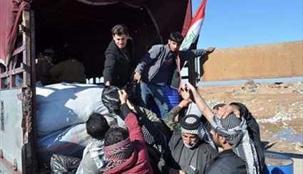 بالصور..الدعم اللوجستي للقوات العراقية على الخطوط الأمامية في تل الزلط وتل عبطة