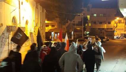 بالصور..مسيرة ثورية حاشدة في بلدة البلاد القديم البحرينية وفاء للشهداء