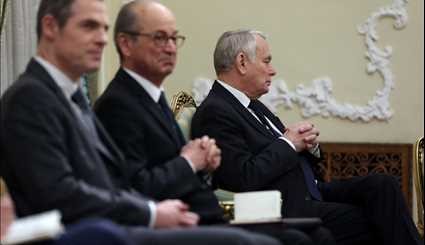 دیدار وزیر امور خارجه فرانسه با رئیس جمهور | تصاویر