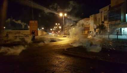بالصور...استمرار الحراك الثوري لبلدة البلاد القديم البحرينية ضد نظام آل خليفة