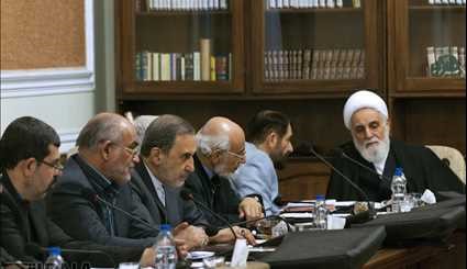 اولین جلسه مجمع تشخیص مصلحت نظام پس از درگذشت آیت الله هاشمی رفسنجانی/ تصاویر