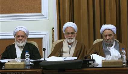 اولین جلسه مجمع تشخیص مصلحت نظام پس از درگذشت آیت الله هاشمی رفسنجانی/ تصاویر